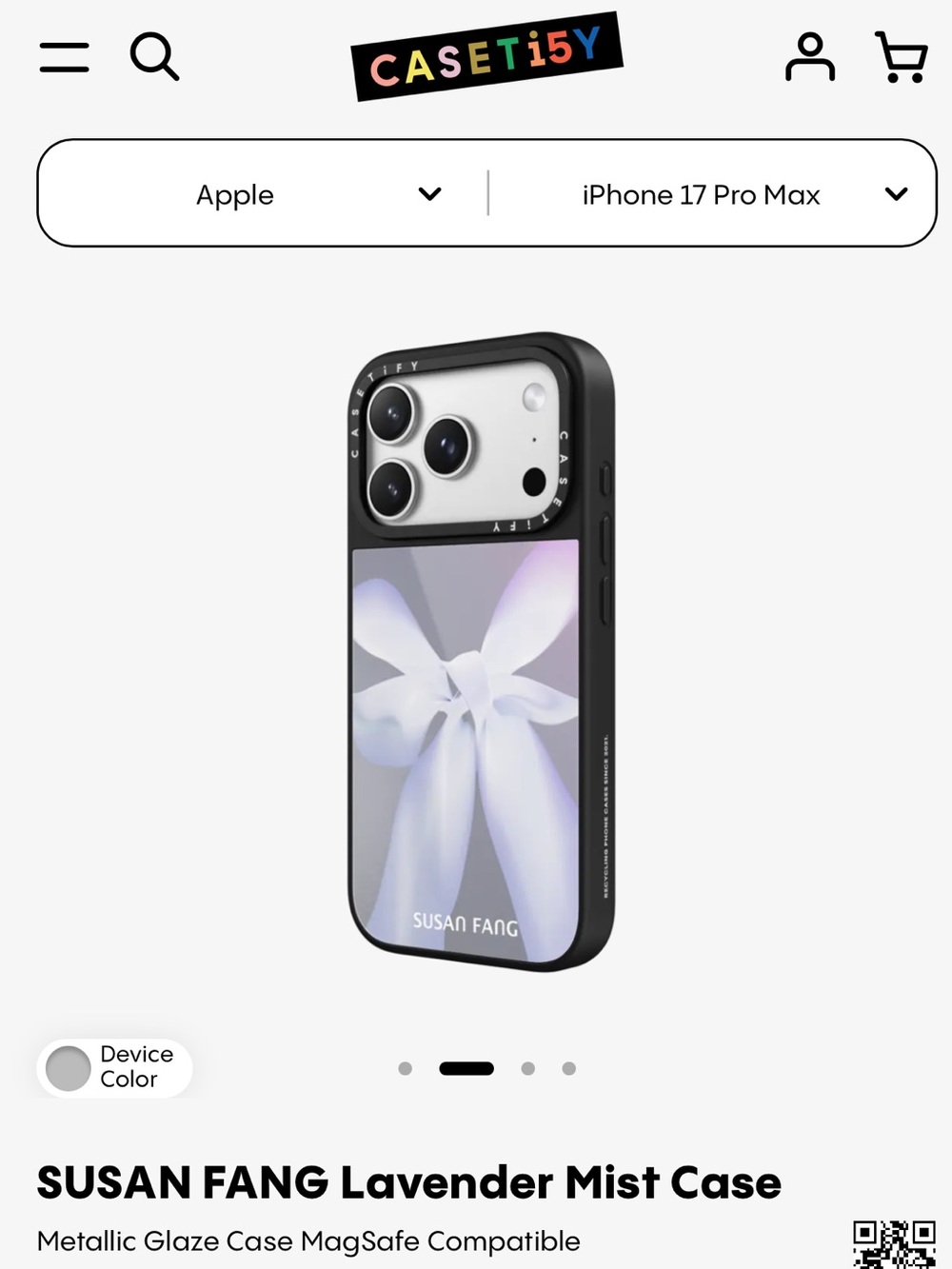 Castify Lavender Mist limited Case for iPhone 17 Pro Max NIB MAGSAFE